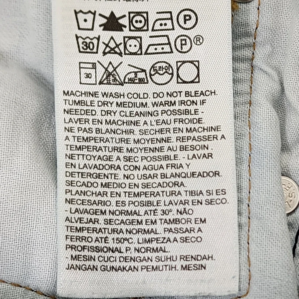 Levi's 505 Jeans Men 32X31  Blue Denim Straight Fit Outdoor Work Pants Tag 33x32